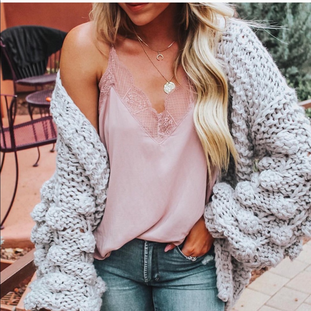 Gray pomegranate Cardigan - Picture 3 of 11